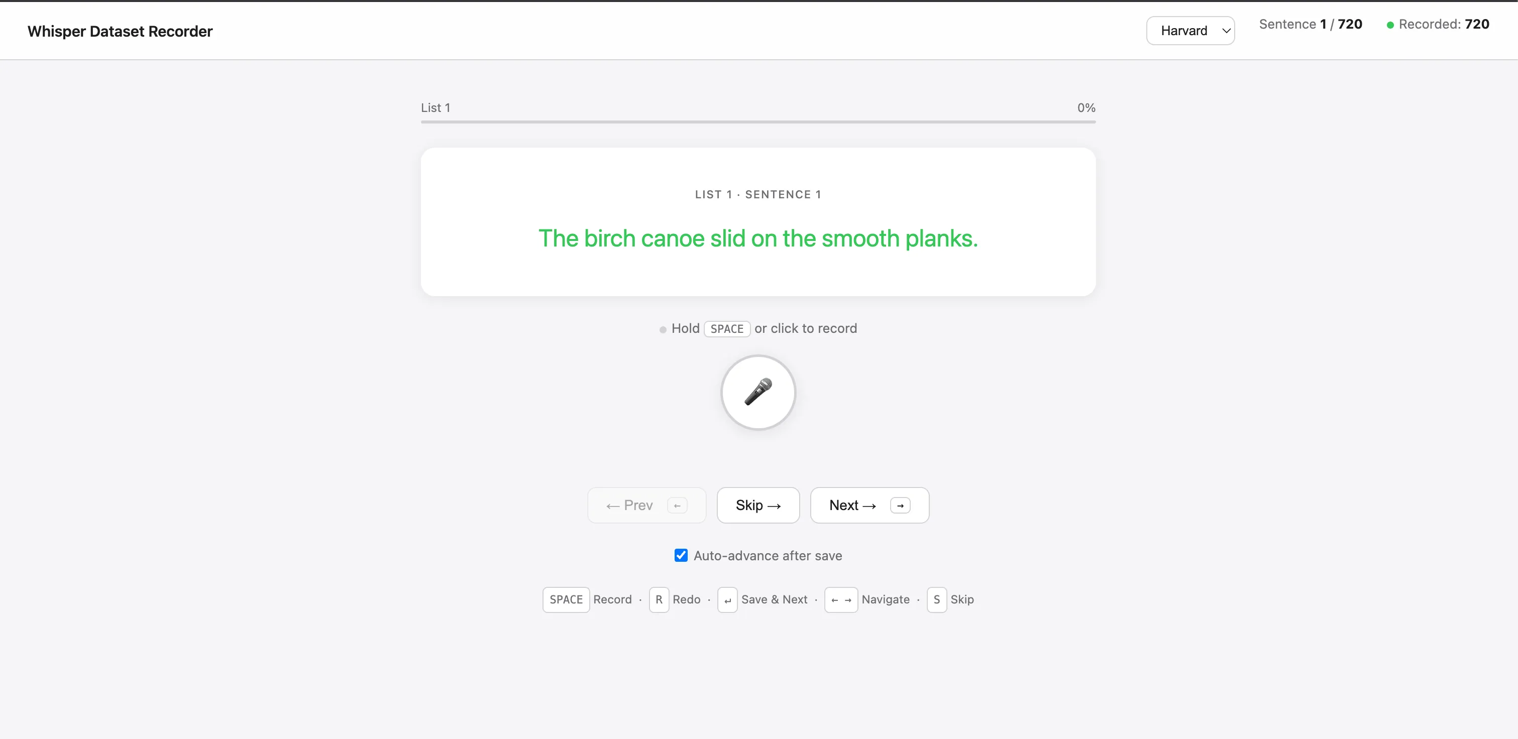 Whisper Data Recorder